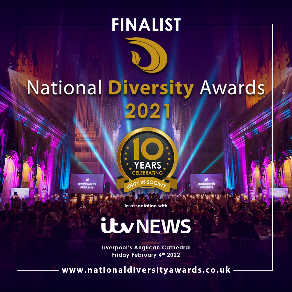 Celebrity of the Year, Finalist, Mark Lane in National Diversity Awards 2021
